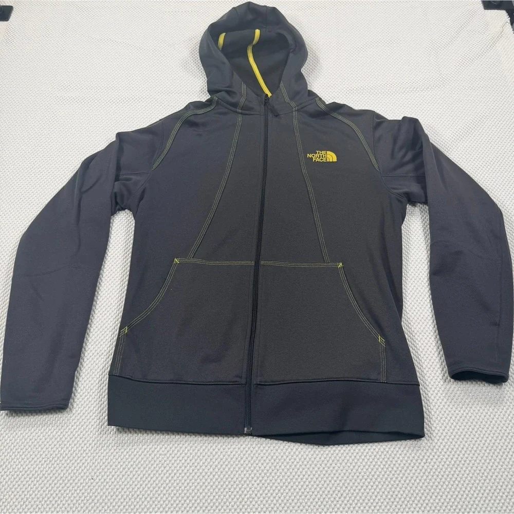 The North Face Mountain Athletics Men's Size M Gray Full Zip Hoodie Jacket